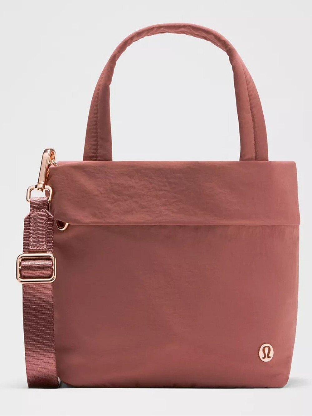 Lululemon Dusk & Rose Gold On My Level Small Tote Bag 5L Crossbody NWT - Picture 1 of 10